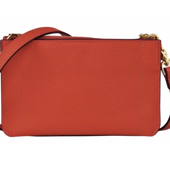 NWOT Longchamp Crossbody “Mailbox” bag PLUS Gold Chain Strap - Perfect Fall Bag! - Picture 3 of 13